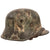 Original Imperial German WWI M16 Stahlhelm Helmet Shell with Remnants of Camouflage Paint Scheme - Marked ET64