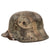 Original Imperial German WWI M16 Stahlhelm Helmet Shell with Remnants of Camouflage Paint Scheme - Marked ET64