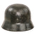 Original German WWII Luftwaffe Double Decal M35 Steel Helmet with Replaced 1931-Dated Liner and Replica Chinstrap, Stamped SE64