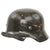Original German WWII Luftwaffe Double Decal M35 Steel Helmet with Replaced 1931-Dated Liner and Replica Chinstrap, Stamped SE64