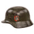 Original German WWII Named Waffen-SS M35 Double Decal Helmet, Stamped ET62, with 1939 Dated 54cm Liner, “Schweitzer” Original Items