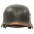 Original German WWII Heer Army Single Decal M40 Steel Helmet with 1940 Dated 56cm Relic Liner and Replica Chinstrap, Stamped SE64