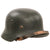 Original German WWII Heer Army Single Decal M40 Steel Helmet with 1940 Dated 56cm Relic Liner and Replica Chinstrap, Stamped SE64