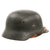 Original German WWII Heer Army Single Decal M40 Steel Helmet with 1940 Dated 56cm Relic Liner and Replica Chinstrap, Stamped SE64