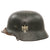 Original German WWII Heer Army Single Decal M40 Steel Helmet with 1940 Dated 56cm Relic Liner and Replica Chinstrap, Stamped SE64