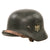 Original German WWII Heer Army Single Decal M40 Steel Helmet with 1940 Dated 56cm Relic Liner and Replica Chinstrap, Stamped SE64