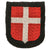 Original German WWII Waffen-SS Danish Volunteer Sleeve Shield - Dachau Depot Type Original Items