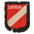 Original German WWII Latvian SS Volunteer “LATVIJA” Sleeve Shield