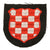 Original German WWII Croatian SS Volunteer 2nd Pattern Checkerboard Sleeve Shield