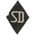 Original German WWII S.S. Sicherheitsdienst (SD) Sleeve Diamond – Dachau-Made Type