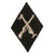 Original German WWII Waffen-SS Armorer NCO Sleeve Diamond Trade Badge with Crossed MG 13 and K98k