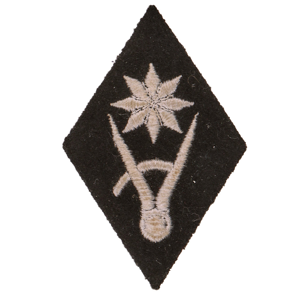 Original German WWII SS-WVHA Construction Group Personnel Sleeve Diamond Original Items
