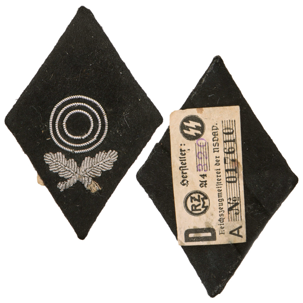 Original German WWII SS 1st Class Marksmanship Sleeve Diamond with RZM/SS A4/320 Label