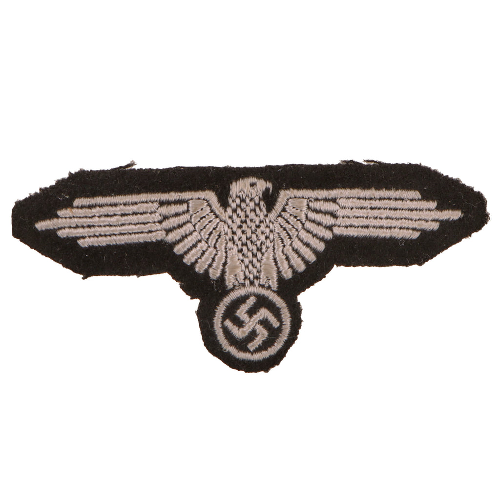 Original German WWII Schutzstaffel SS EM/NCO Second Pattern Left Sleeve Eagle Insignia, Unissued Original Items