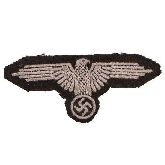 Original German WWII Schutzstaffel SS EM/NCO Second Pattern Left Sleeve Eagle Insignia, Unissued Original Items