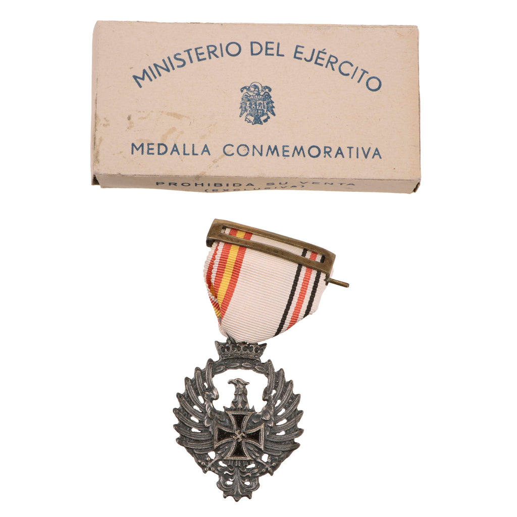 Original Spanish WWII “Medalla de la Campaña de Rusia” Russia Campaign Medal for Blue Division Service in Original Box