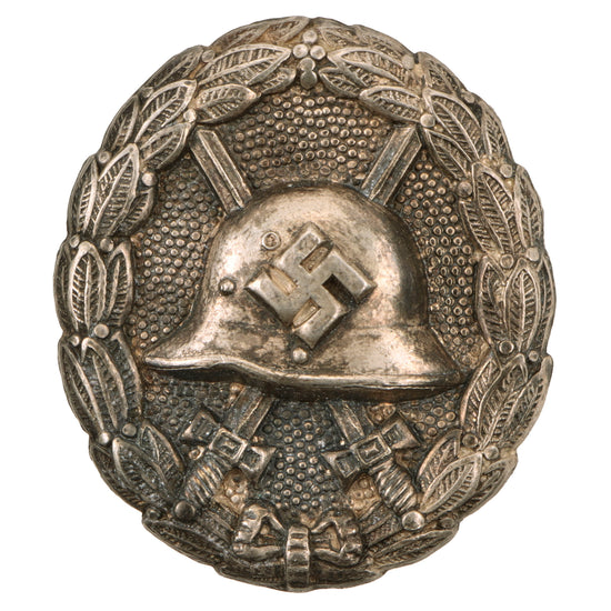 Original German Pre-WWII 1939 Condor Legion Pattern Silver Wound Badge - First Form Hollow Cut-Out Type Original Items