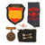 Original Spanish Civil War & WWII Era Blue Division “ESPAÑA” Volunteer Sleeve Shield Group with Falange Insignia, Nationalist Air Force Badge & 1939 Victory Medal Original Items