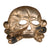 Original German Pre WWII Early SS "Danziger" Style Totenkopf "Death's Head" Cap Badge in Nickel Plated Brass