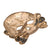 Original German Pre WWII Early SS "Danziger" Style Totenkopf "Death's Head" Cap Badge in Nickel Plated Brass