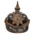 Original Imperial German WWI Kingdom of Saxony M1915 Infantry EM/NCO Pickelhaube Spiked Helmet with Correct Saxon Style Cockades by Müller & Sprung of Dresden - Dated 1915