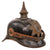 Original Imperial German WWI Kingdom of Saxony M1915 Infantry EM/NCO Pickelhaube Spiked Helmet with Correct Saxon Style Cockades by Müller & Sprung of Dresden - Dated 1915