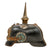 Original German WWI Bavarian M1886/1914 Infantry Officer Pickelhaube Spiked Helmet - Spike Welded Back On Original Items