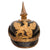 Original WWI Imperial German Baden Complete M1895 Infantry Officer’s Pickelhaube Spiked Helmet with Cockades & Chinscales Original Items