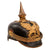 Original WWI Imperial German Baden Complete M1895 Infantry Officer’s Pickelhaube Spiked Helmet with Cockades & Chinscales Original Items