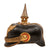 Original WWI Imperial German Baden Complete M1895 Infantry Officer’s Pickelhaube Spiked Helmet with Cockades & Chinscales Original Items