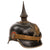 Original Imperial German WWI Kingdom of Saxony Infantry Officer’s Model 1897 Pickelhaube Helmet with Officer’s Cockades & Chinscales Original Items