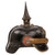 Original Imperial German WWI Kingdom of Saxony Infantry Officer’s Model 1897 Pickelhaube Helmet with Officer’s Cockades & Chinscales Original Items