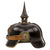 Original Imperial German WWI Kingdom of Saxony Infantry Officer’s Model 1897 Pickelhaube Helmet with Officer’s Cockades & Chinscales Original Items