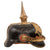 Original Imperial German WWI Prussian Infantry Officer Model 1897 Pickelhaube Spiked Helmet - Size 56 Original Items