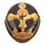 Original Imperial German WWI Kingdom of Württemberg Infantry Officer Ersatz Model 1897 Vulcan Fibre Pickelhaube Spiked Helmet by Depaheg Patent with 1913-1914 Newspapers Used as Padding