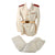 Original Spanish Civil War Veteran Franco-Era White Civil or State Uniform Jacket, Trousers, and Belt with Shoulder Boards and Four-Place Ribbon Bar