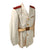 Original Spanish Civil War Veteran Franco-Era White Civil or State Uniform Jacket, Trousers, and Belt with Shoulder Boards and Four-Place Ribbon Bar