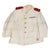 Original Spanish Civil War Veteran Franco-Era White Civil or State Uniform Jacket, Trousers, and Belt with Shoulder Boards and Four-Place Ribbon Bar