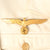 Original German WWII Named Kriegsmarine Signals Kapitänleutnant Officer White Summer Tunic with 1939 Clothing Fund Label