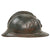 Original French WWI Issue Model 1915 Infantry Adrian Helmet in Horizon Blue with Scarce 1st Pattern Liner Original Items