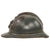 Original French WWI Issue Model 1915 Infantry Adrian Helmet in Horizon Blue with Scarce 1st Pattern Liner Original Items