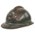 Original French WWI Issue Model 1915 Infantry Adrian Helmet in Horizon Blue with Scarce 1st Pattern Liner Original Items