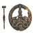 Original German WWII Ground Dug Bandenkampfabzeichen Anti-Partisan Warfare Badge, Hollow Back Zinc Relic