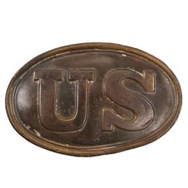 Original U.S. Civil War Federal Issue M-1839 Enlisted Belt Buckle With “Puppy Paw” Studs