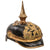 Original Imperial German WWI Hessian Infanterie-Leib-Regiment “Großherzogin” Nr. 117 Officer’s Pickelhaube with Rare 1697-1897 Anniversary Wappen
