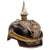 Original Imperial German WWI Named Prussian 2nd Hanoverian 16th Dragoon Landwehr Officer’s Pickelhaube Helmet with “Waterloo” Wappen and WWII German Archival Museum Stamp - Sprengel