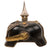 Original Imperial German WWI Named Prussian 2nd Hanoverian 16th Dragoon Landwehr Officer’s Pickelhaube Helmet with “Waterloo” Wappen and WWII German Archival Museum Stamp - Sprengel