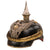 Original Imperial German WWI Named Prussian 2nd Hanoverian 16th Dragoon Landwehr Officer’s Pickelhaube Helmet with “Waterloo” Wappen and WWII German Archival Museum Stamp - Sprengel