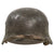 Original German WWII Waffen-SS Single Decal M40 Steel Helmet in Relic Condition with Original Liner and Chinstrap, Size 66 Shell