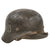 Original German WWII Waffen-SS Single Decal M40 Steel Helmet in Relic Condition with Original Liner and Chinstrap, Size 66 Shell